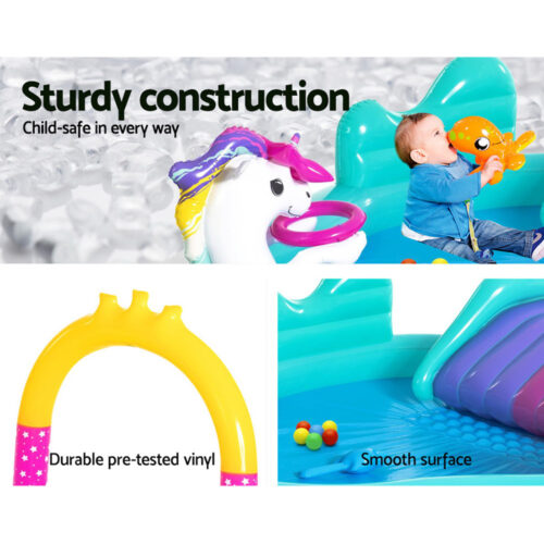Bestway Kids Pool 274x198x137cm Inflatable Above Ground Swimming Play Pools 220L - Image 4