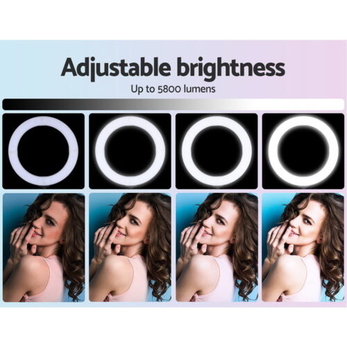 Embellir Ring Light 19" Tripod Stand Black - Image 6