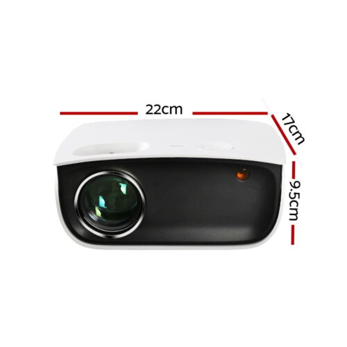 Devanti Portable Mini Video Projector 1080P Wifi Home Theater HDMI White - Image 2