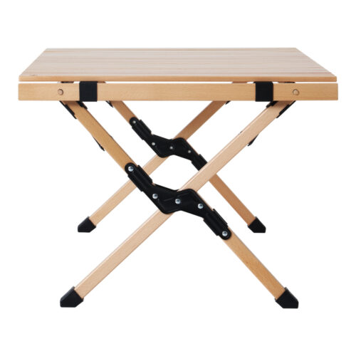 Gardeon Outdoor Furniture Wooden Egg Roll Picnic Table Camping Desk 90CM - Image 4