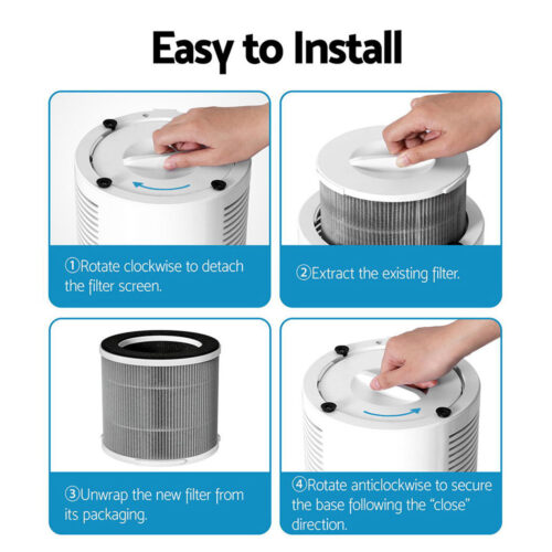 Devanti Air Purifier 3-layer HEPAh11 Filter Home Freshener Carbon PM2.5 Remover - Image 5