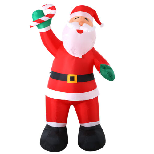 Jingle Jollys Christmas Inflatable Santa 3M Illuminated Decorations - Image 3