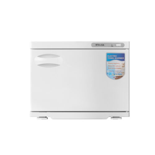 Devanti 23L Towel Warmer UV Sterilizer Heater Cabinet Beauty SPA Salon White - Image 3