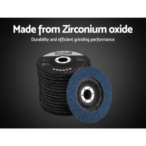 Giantz 100 PCS Zirconia Sanding Flap Disc 5" 125mm 80Grit Angle Grinding Wheel - Image 5