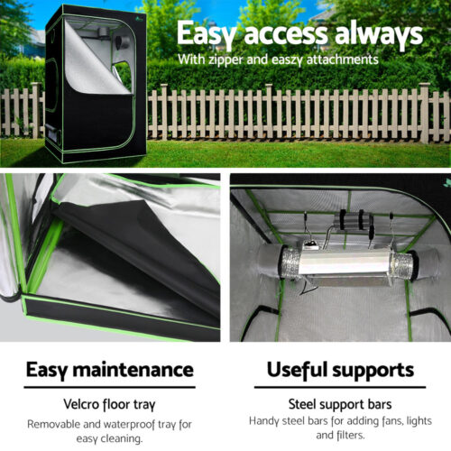 Greenfingers Grow Tent 900x90x180CM 1680D Hydroponics Kit Indoor Plant Room System - Image 7