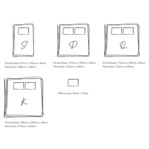 Cosy Club Washed Cotton Sheet Set Grey Double - Image 2
