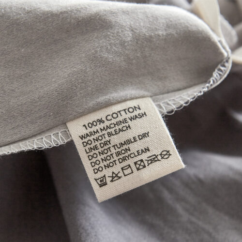 Cosy Club Washed Cotton Sheet Set Grey Double - Image 7