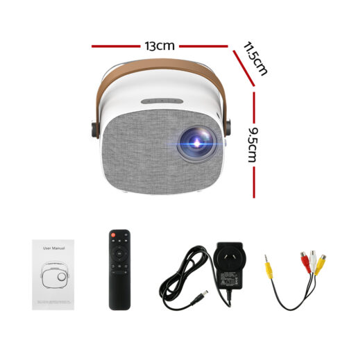 Devanti Mini Video Projector Wifi USB HDMI Portable HD 1080P Home Projector - Image 2