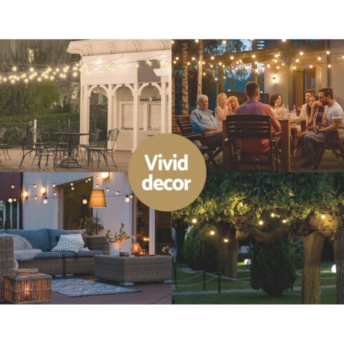 59M LED Festoon Light Outdoor String Light Christmas Wedding Party Decorations - Image 5