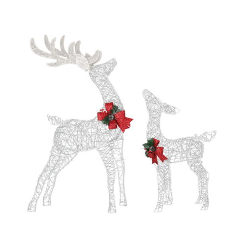 2 PCS Christmas Lights 170 LED Fairy Light Reindeer Decorations Jingle Jollys - Image 3