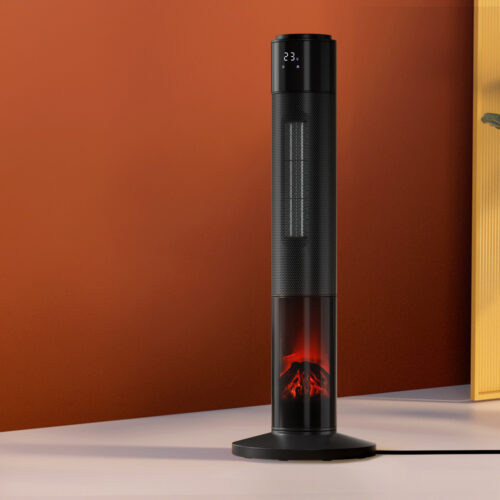 Devanti Ceramic Tower Heater 3D Flame 2000W - Image 7