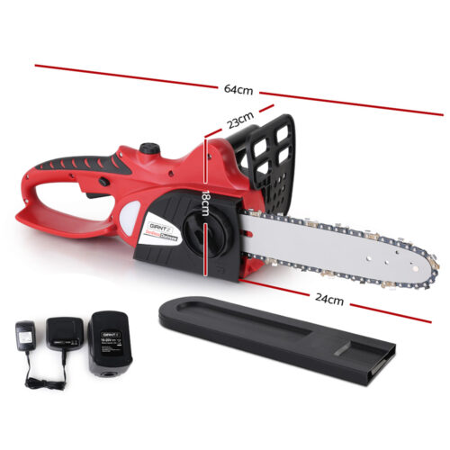 Giantz Chainsaw 10" 20V Cordless Saw Electric Battery Rechargeable,Giantz Chainsaw Electric Cordless 20V 10" Saw Wood Cutter Pruner Li-lon Battery - Image 2