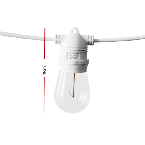 68M LED Festoon Light Outdoor String Light Christmas Wedding Party Decorations - Image 2