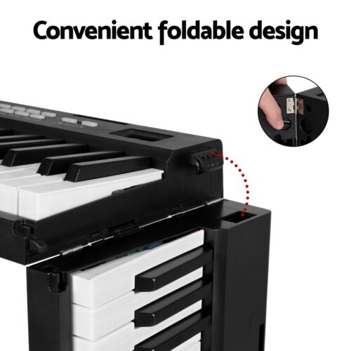 Alpha 88 Keys Foldable Electronic Piano Keyboard Digital Electric w/ Carry Bag - Image 6
