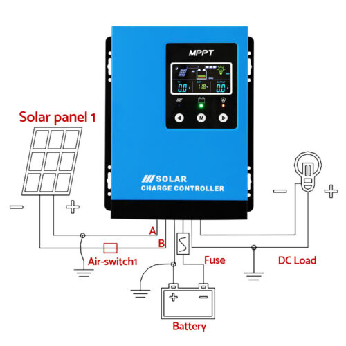 Giantz 40A MPPT Solar Charge Controller Auto 12V/24V/36V/48V Battery Regulator - Image 4