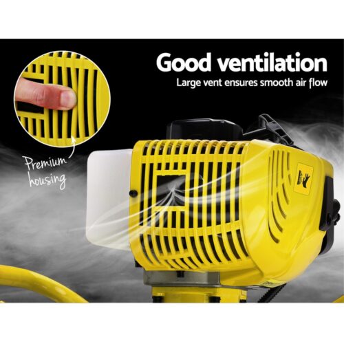 Giantz 80CC Post Hole Digger Motor Only Petrol Engine Yellow - Image 5