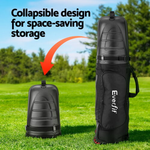 Everfit Golf Travel Bags for Airlines with Wheels Golf Clubs Hard Case Foldable - Image 6