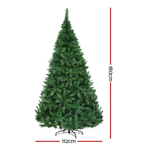 Jingle Jollys Christmas Tree 1.8m Xmas Tree Decorations 874 LED 8 Light Mode - Image 2