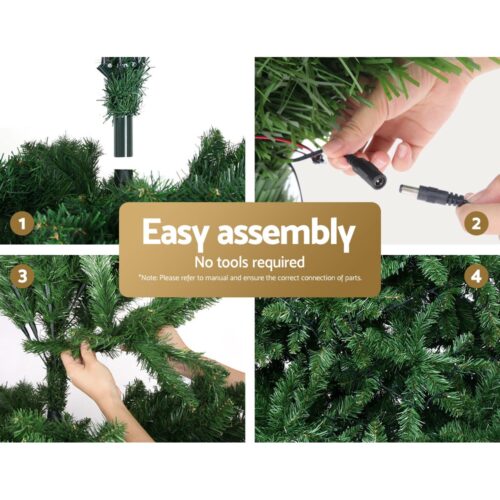 Jingle Jollys Christmas Tree 1.8m Xmas Tree Decorations 874 LED 8 Light Mode - Image 5