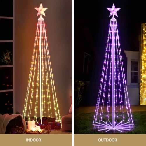 1.8M Christmas Tree 265 LED RGB Fairy Lights Jingle Jollys - Image 5