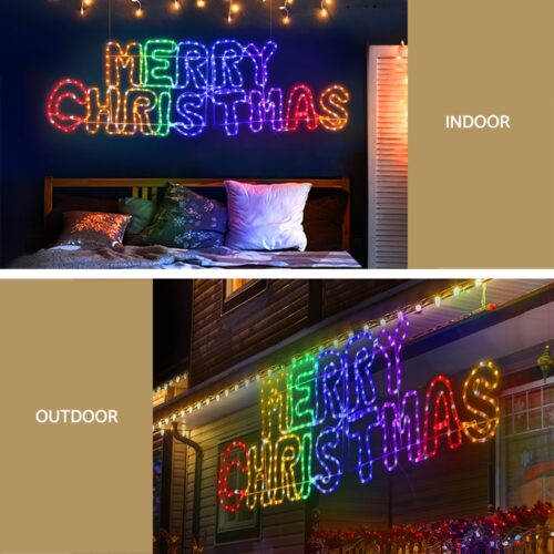1.6M Christmas Lights Motif 360 LED Rope Light Outdoor Decoration Jingle Jollys - Image 5