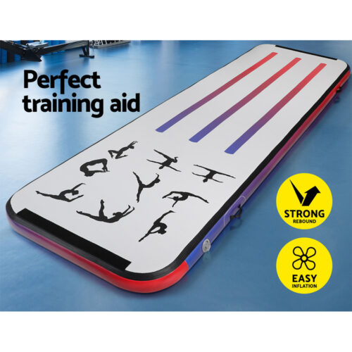 Everfit 3M Air Track Gymnastics Tumbling Mat Exercise Cheerleading Unique Style - Image 5