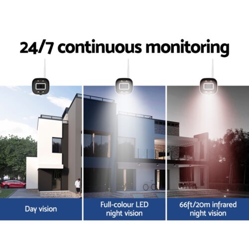 UL-tech Wireless CCTV Security System 8CH NVR 3MP 4 Square Cameras - Image 5