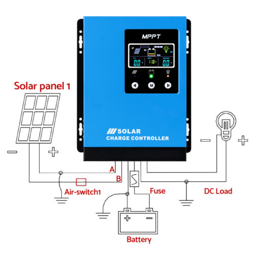 Giantz 60A MPPT Solar Charge Controller Auto 12V/24V/36V/48V Battery Regulator - Image 4