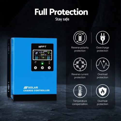 Giantz 60A MPPT Solar Charge Controller Auto 12V/24V/36V/48V Battery Regulator - Image 5