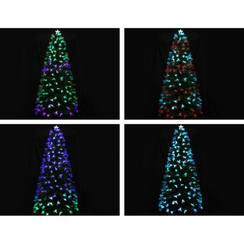 Jingle Jollys Christmas Tree 2.1M 7FT LED Xmas Multi Colour Lights Optic Fibre - Image 5
