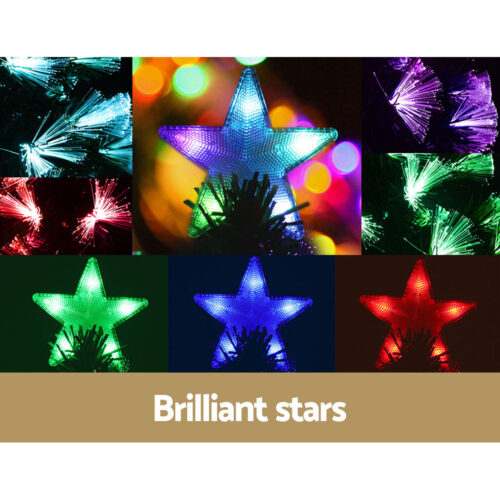Jingle Jollys Christmas Tree 2.1M 7FT LED Xmas Multi Colour Lights Optic Fibre - Image 6