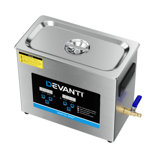 Devanti 6.5L Ultrasonic Cleaner Heater Cleaning Machine Timer Industrial 180W - Image 3