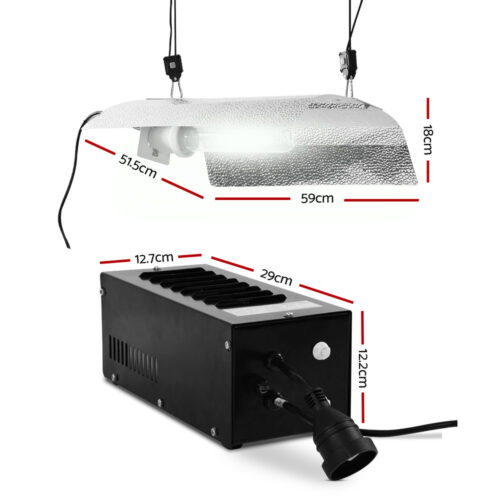 Greenfingers 600W HPS MH Grow Light Kit Magnetic Ballast Reflector Hydroponic Grow System - Image 2