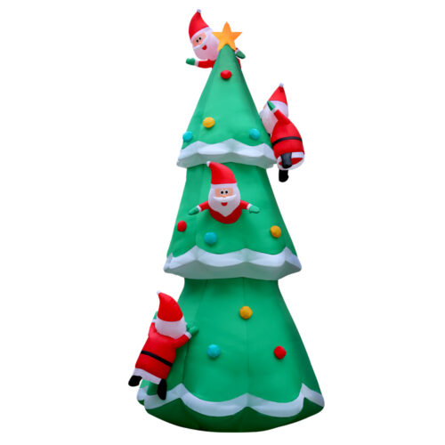 Jingle Jollys Christmas Inflatable Santa Tree 5M Illuminated Decorations - Image 3