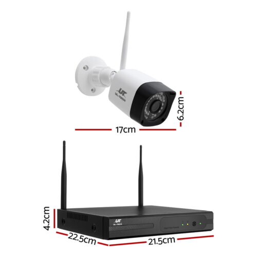 UL-tech 3MP Wireless CCTV 8CH 4 Square Camera - Image 2