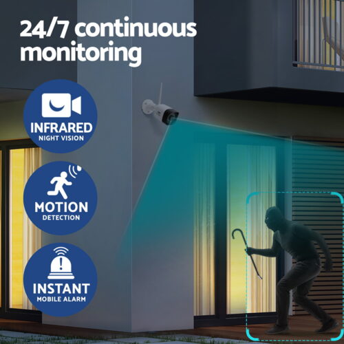 UL-tech 3MP Wireless CCTV 8CH 4 Square Camera - Image 5