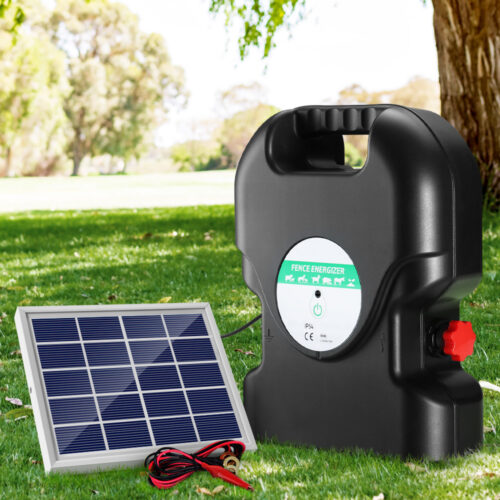 Giantz Fence Energiser 20KM Solar Powered 1.2J Electric - Image 8