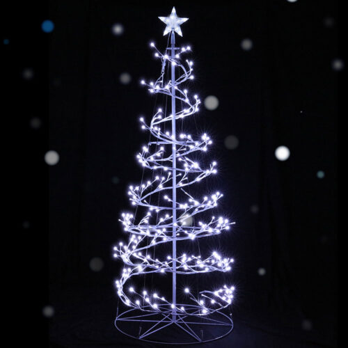 Jingle Jollys Christmas Tree 1.8M 6FT LED Xmas Decoration Cold White Lights - Image 8
