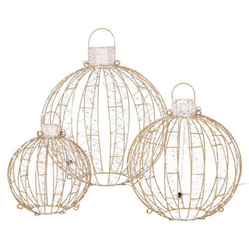 3 PCS Christmas Lights 360 LED Fairy Light Ball Decorations Jingle Jollys - Image 3