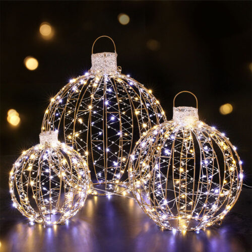3 PCS Christmas Lights 360 LED Fairy Light Ball Decorations Jingle Jollys - Image 7