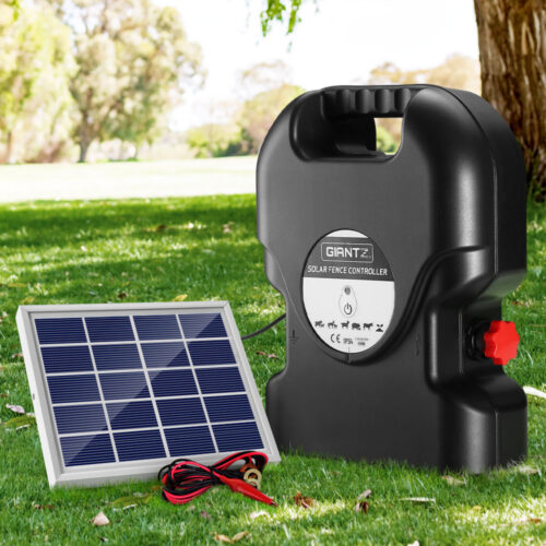 Giantz Fence Energiser 15KM Solar Powered 0.8J Electric - Image 8