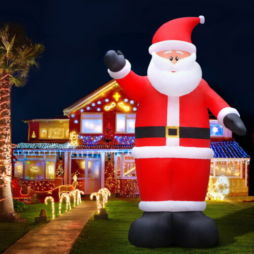Jingle Jollys Christmas Inflatable Santa 5M Illuminated Decorations - Image 8