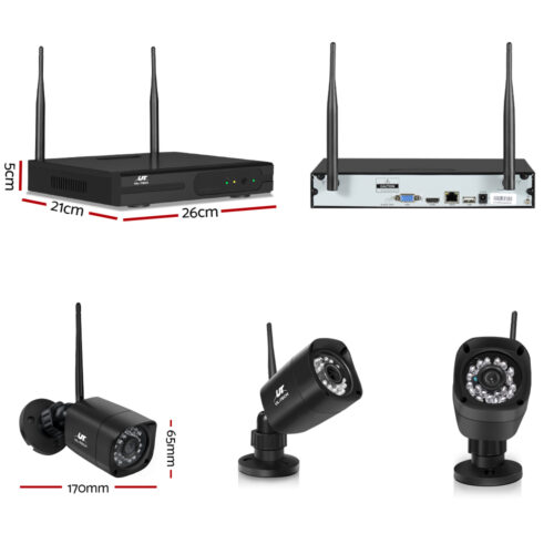 UL-tech CCTV Wireless Security Camera System 8CH Home Outdoor WIFI 6 Square Cameras Kit 1TB - Image 2