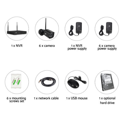 UL-tech CCTV Wireless Security Camera System 8CH Home Outdoor WIFI 6 Square Cameras Kit 1TB - Image 3