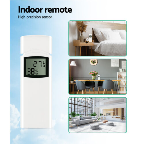 Devanti Weather Station Ultrasonic Anemometer Outdoor WiFi Rain Gauge Solar - Image 4