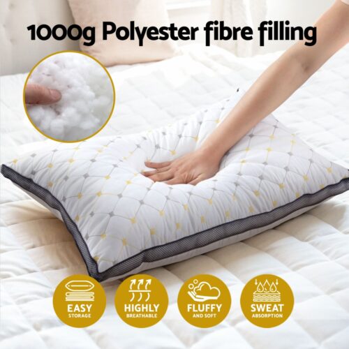 Giselle Bedding Pillows Microfibre Pillow - Image 4