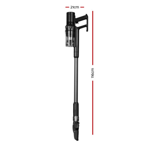 Devanti Stick Vacuum Cleaner Brushless Cordless 350W Grey - Image 2