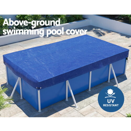 Aquabuddy Pool Cover 3x2m Above-ground Swimming Pool Blanket Blue - Image 4