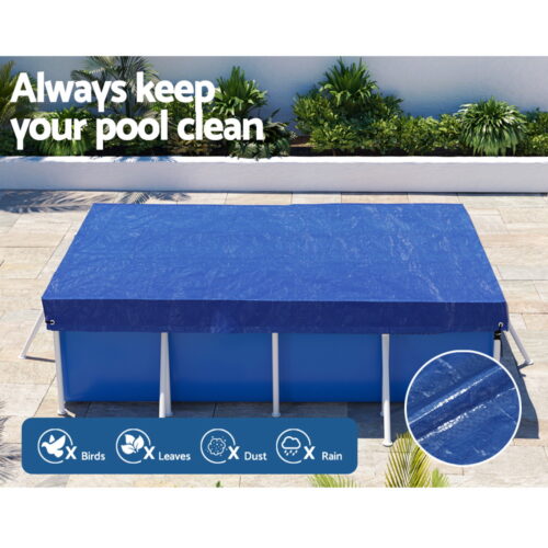Aquabuddy Pool Cover 3x2m Above-ground Swimming Pool Blanket Blue - Image 5