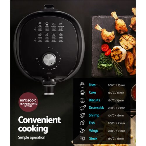 Devanti Air Fryer 2.5L Knob Fryers - Image 5